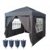 Gazebo po-up ( montagem rápida )  com 4 suportes climatéricos para saco de areia com 2,5 x 2,5 mts